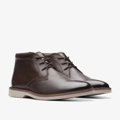 Clarks Atticus LT Hi Dark Brown Leather New