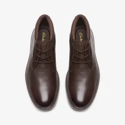 Clarks Atticus LT Hi Dark Brown Leather New
