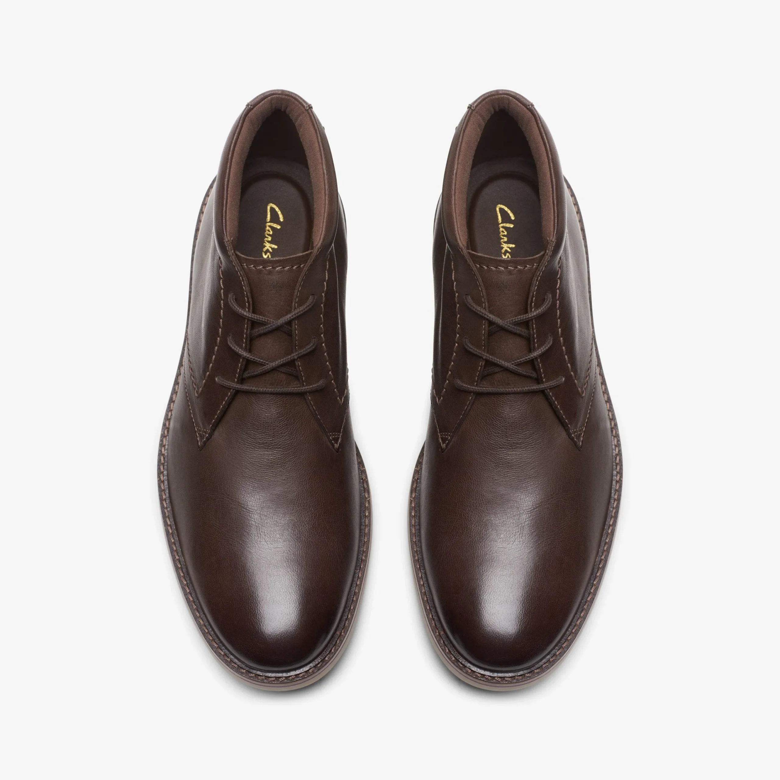 Clarks Atticus LT Hi Dark Brown Leather New