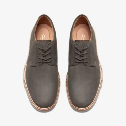 Clarks Atticus LT Lace Dark Grey Nubuck New