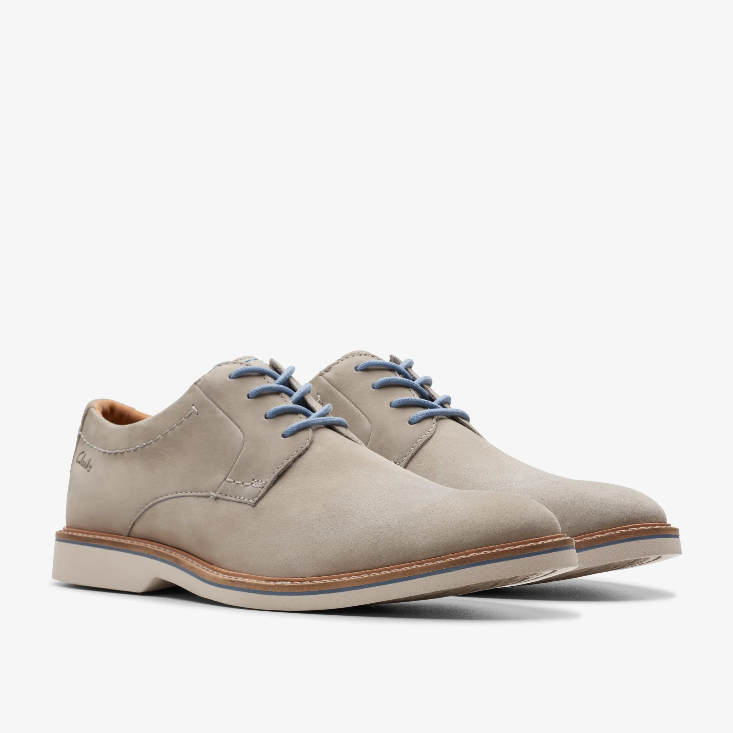 Clarks Atticus LT Lace Grey Nubuck Store