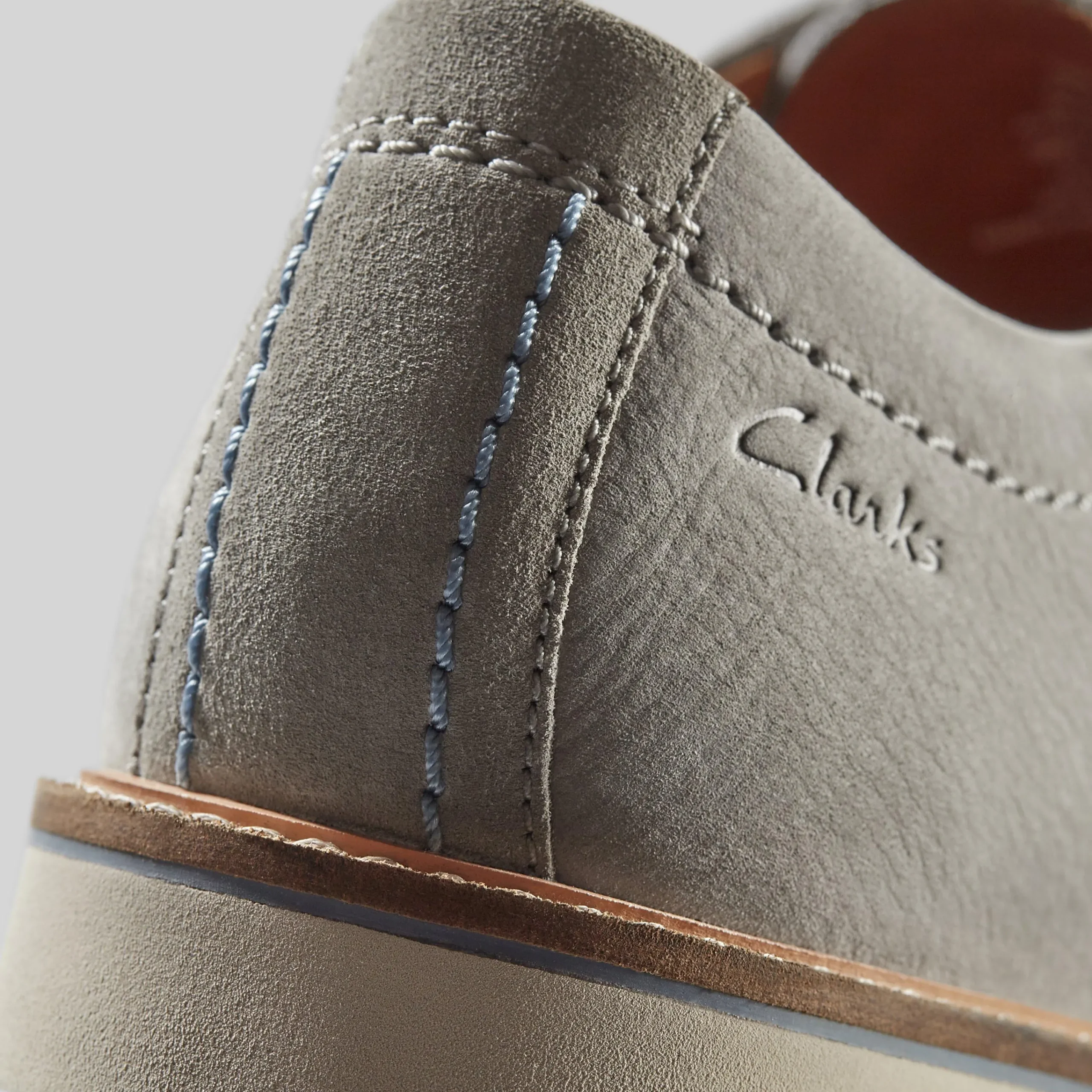 Clarks Atticus LT Lace Grey Nubuck Store