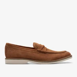 Clarks Atticus LT Slip Cola Suede Online