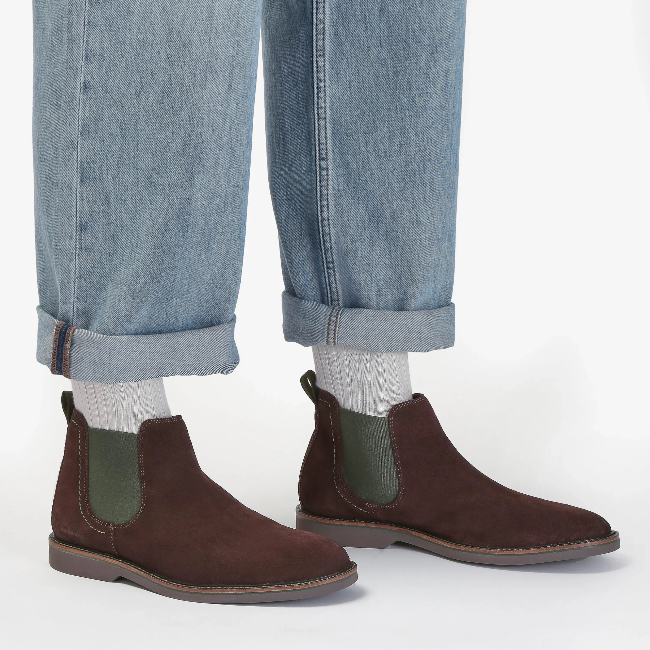 Clarks Atticus LT Top Dark Brown Suede Fashion