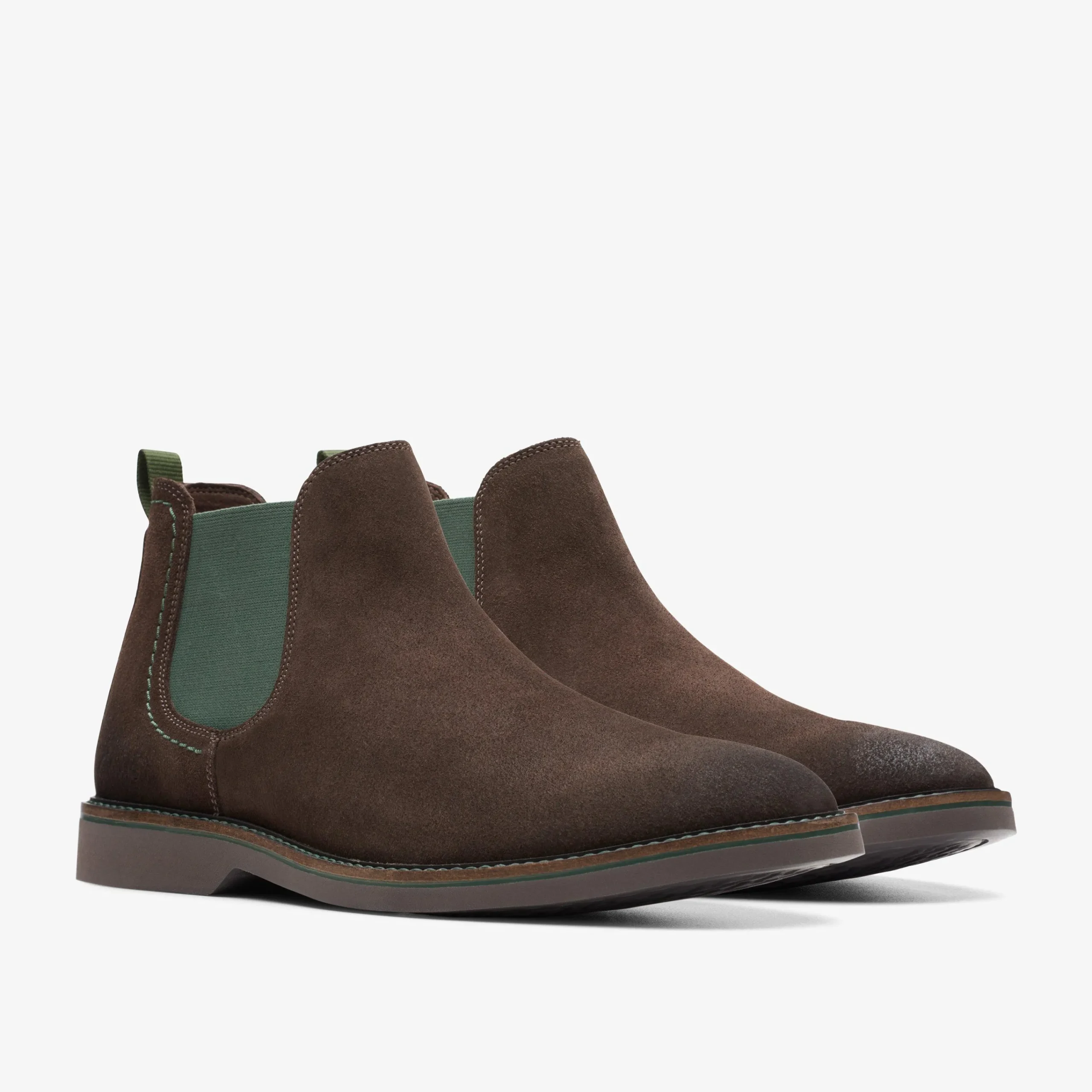 Clarks Atticus LT Top Dark Brown Suede Fashion