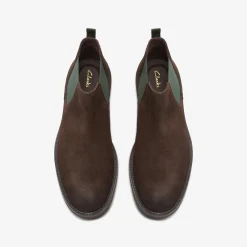 Clarks Atticus LT Top Dark Brown Suede Fashion