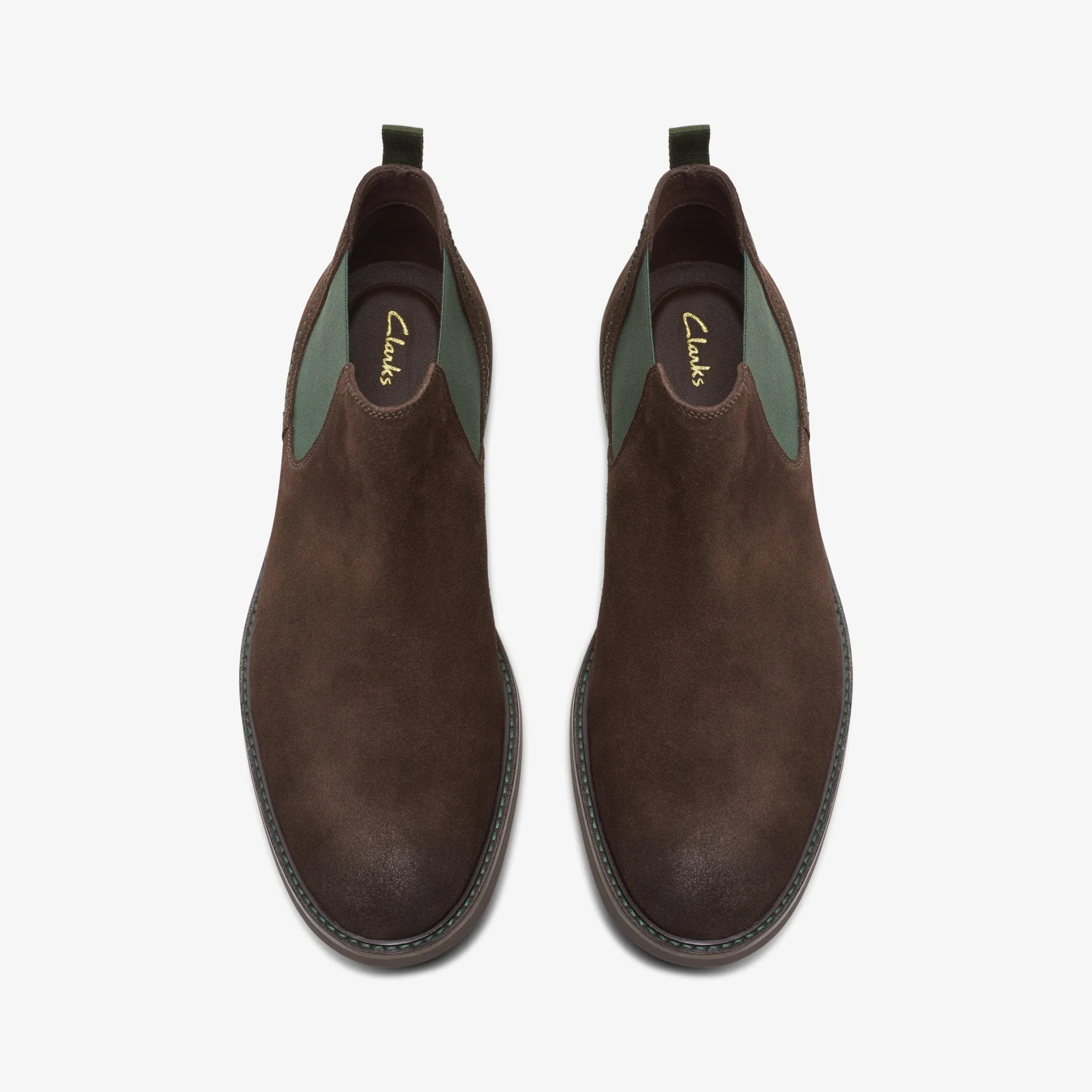 Clarks Atticus LT Top Dark Brown Suede Fashion