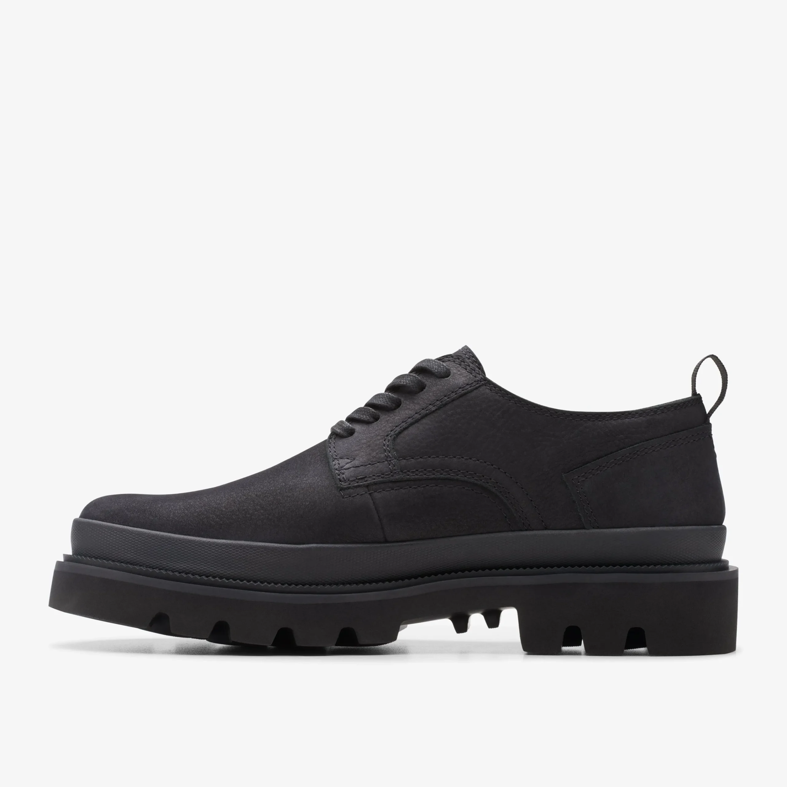 Clarks Badell Lace Black Nubuck Flash Sale