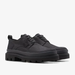 Clarks Badell Lace Black Nubuck Flash Sale