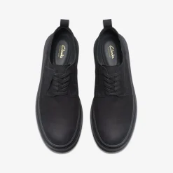 Clarks Badell Lace Black Nubuck Flash Sale