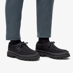 Clarks Badell Lace Black Nubuck Flash Sale