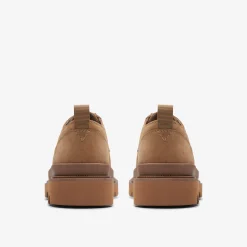 Clarks Badell Lace Dark Sand Nubuck Clearance