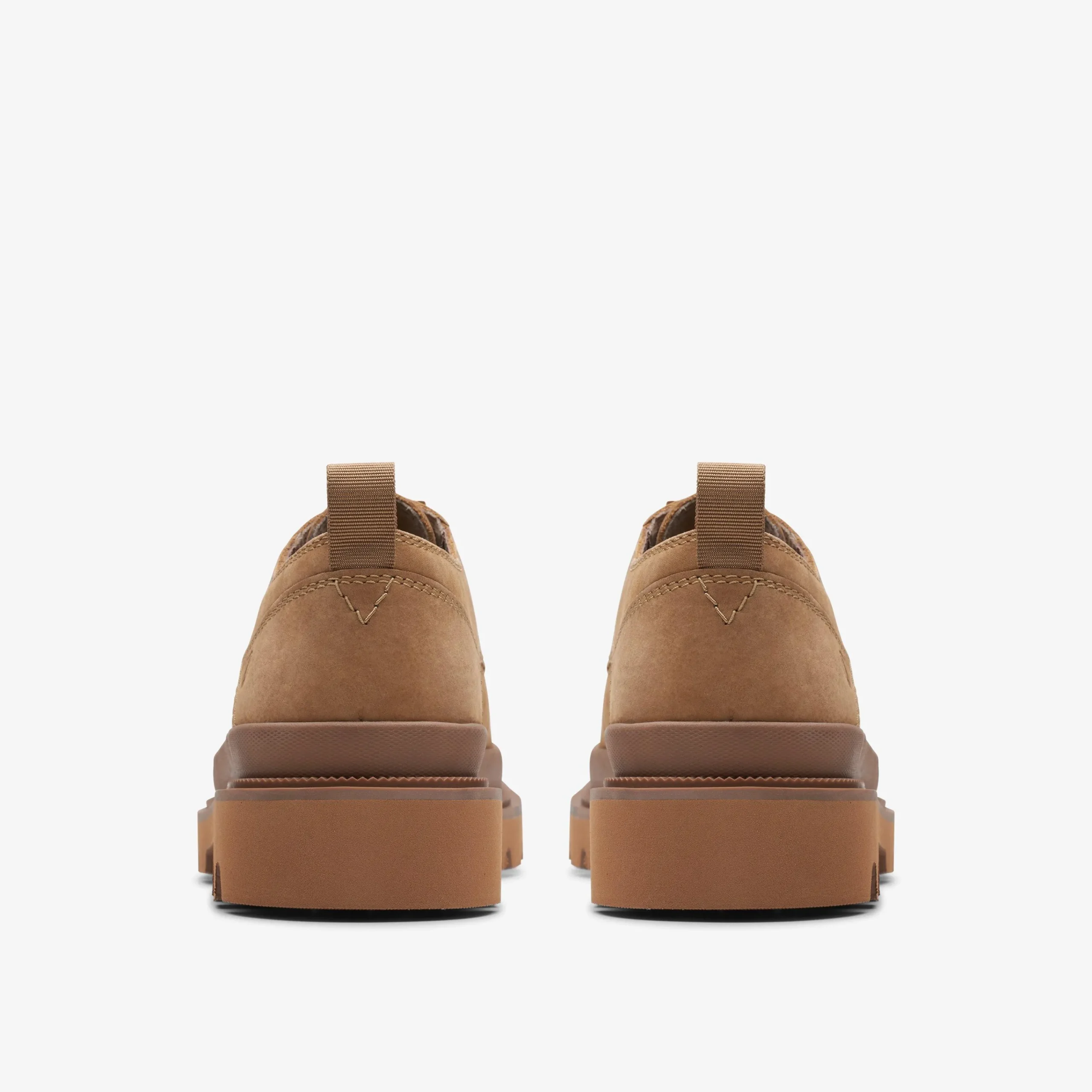 Clarks Badell Lace Dark Sand Nubuck Clearance