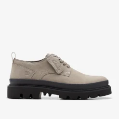Clarks Badell Lace Grey Nubuck Outlet