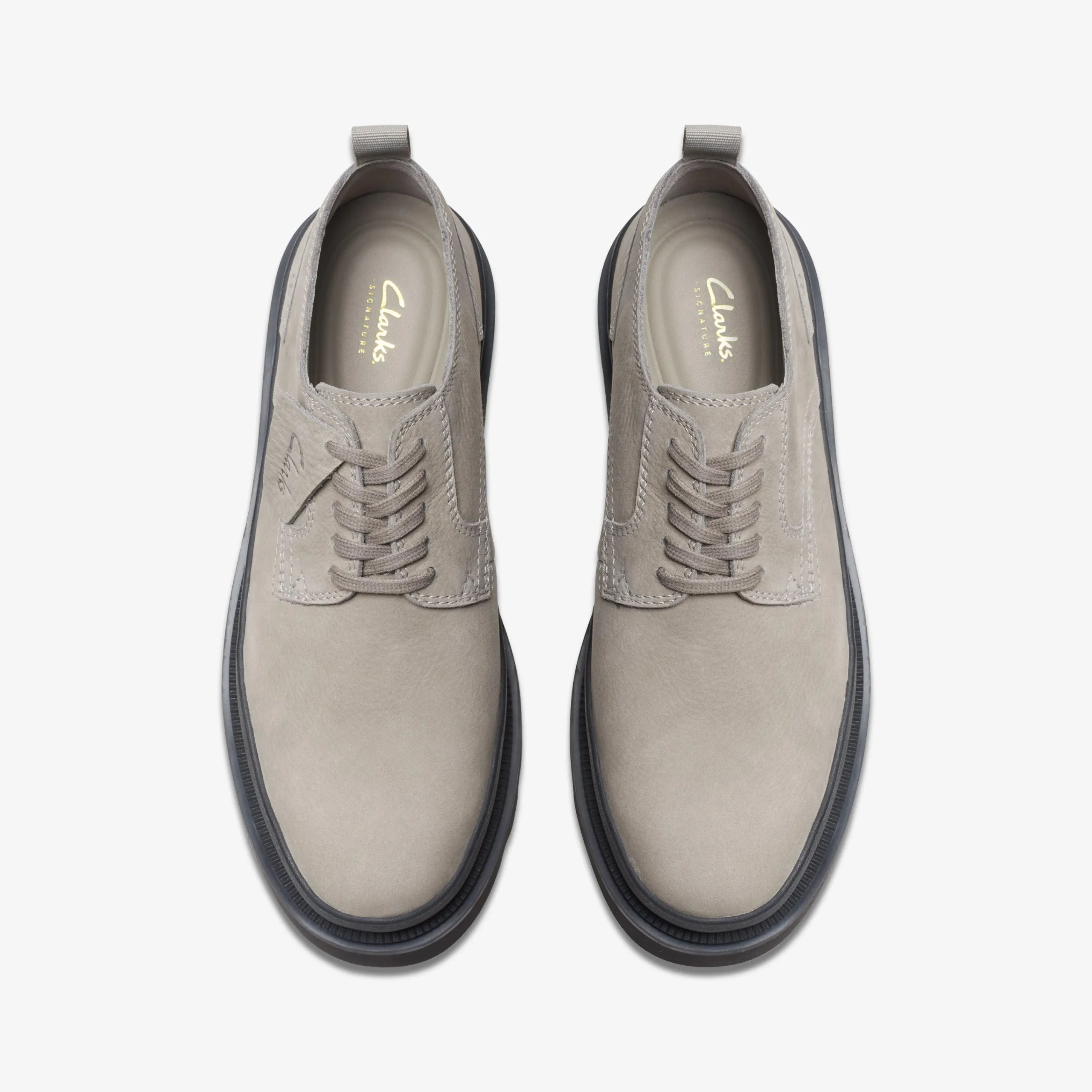 Clarks Badell Lace Grey Nubuck Outlet