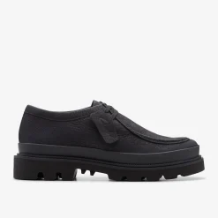 Clarks Badell Seam Black Nubuck Discount