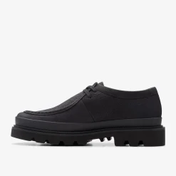 Clarks Badell Seam Black Nubuck Discount