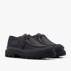 Clarks Badell Seam Black Nubuck Discount