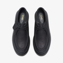 Clarks Badell Seam Black Nubuck Discount
