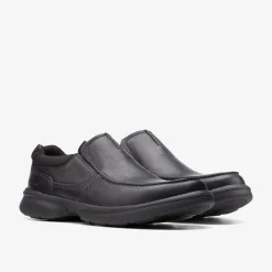 Clarks Bradley Free Black Tumbled Leather Cheap