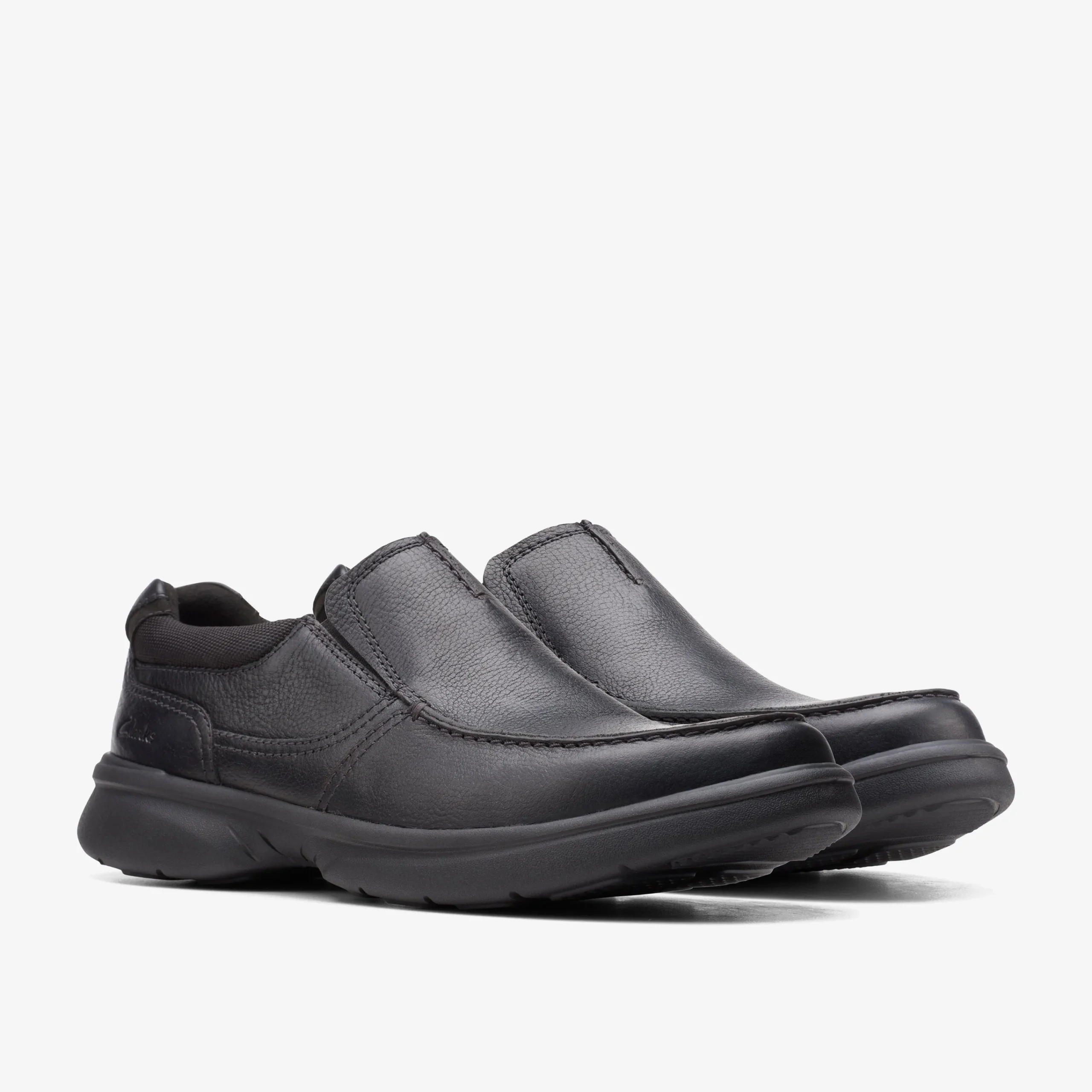 Clarks Bradley Free Black Tumbled Leather Cheap