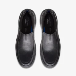 Clarks Bradley Free Black Tumbled Leather Cheap