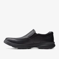Clarks Bradley Step Black Tumbled Leather Hot