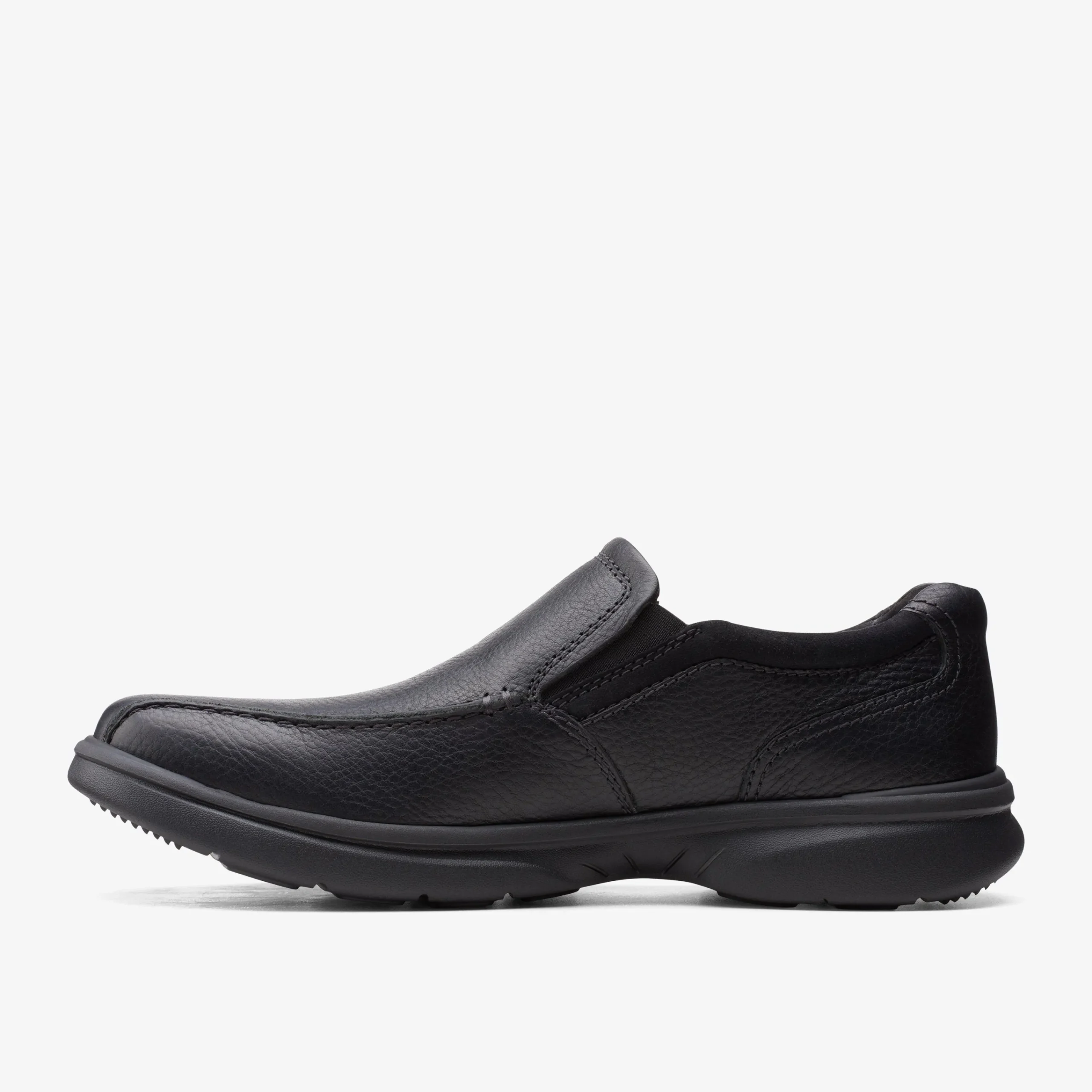 Clarks Bradley Step Black Tumbled Leather Hot