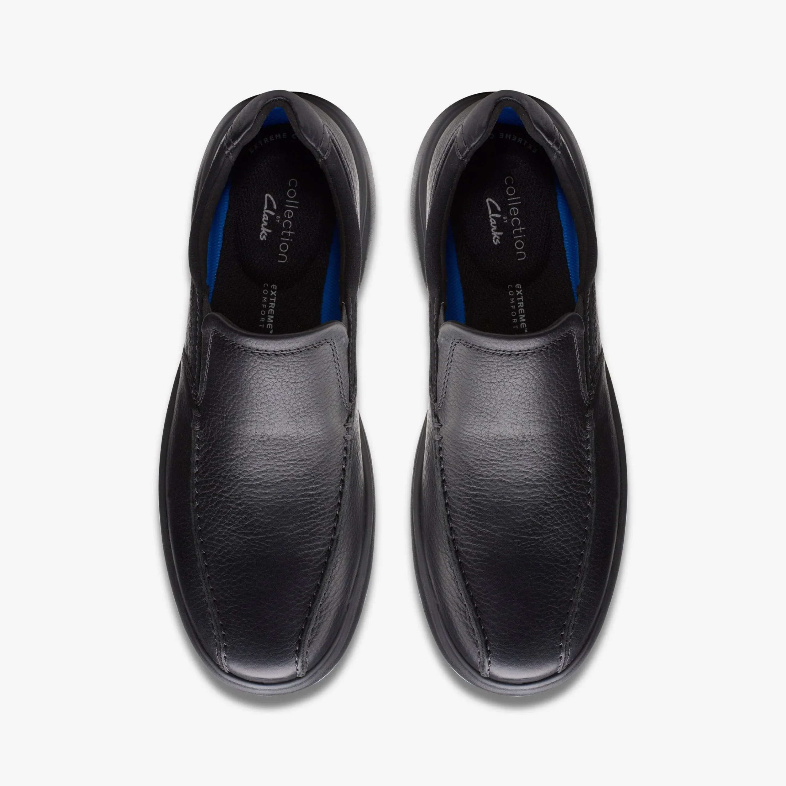 Clarks Bradley Step Black Tumbled Leather Hot
