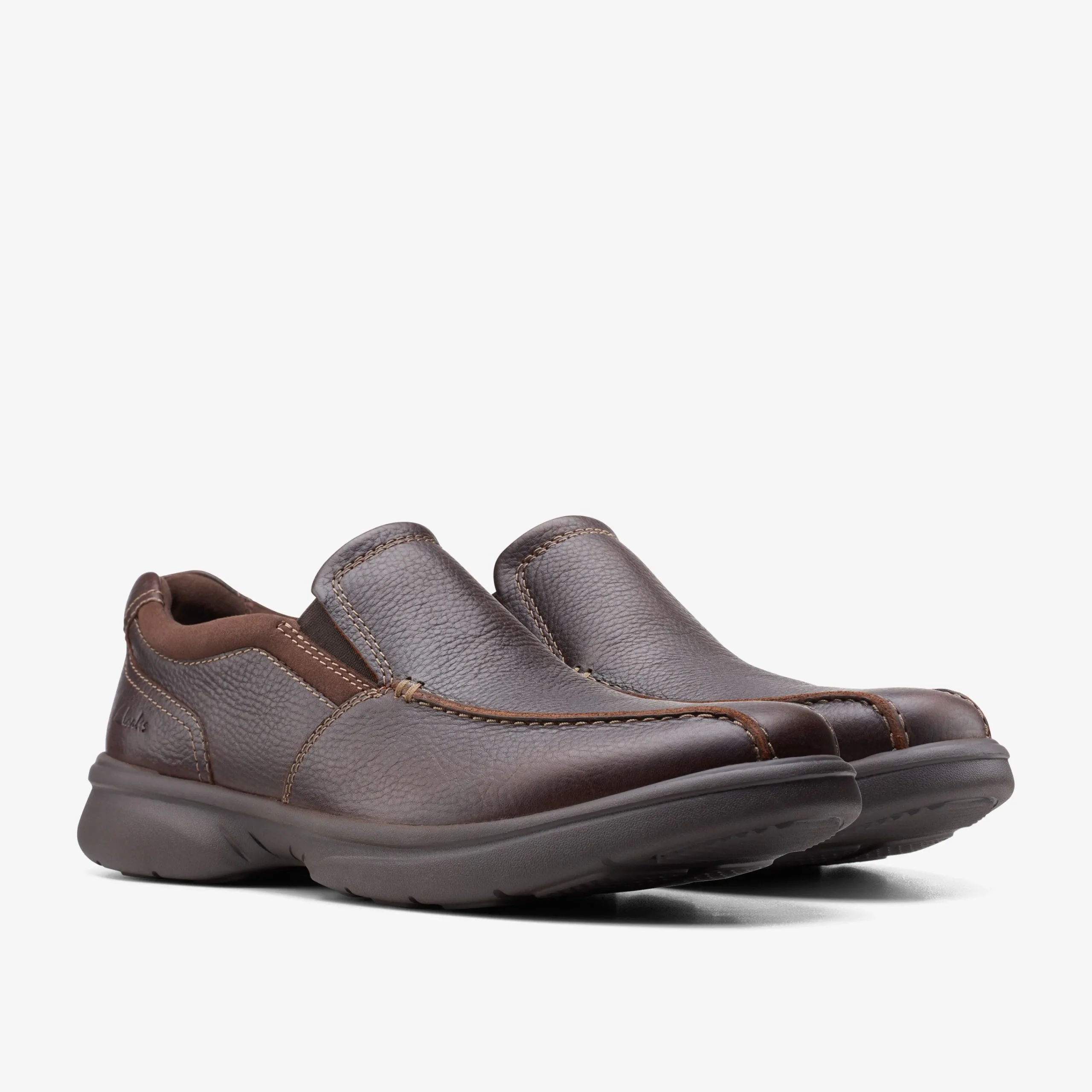 Clarks Bradley Step Brown Tumb Best