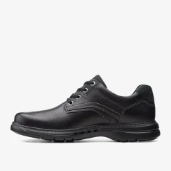 Clarks Brawley Pace Black Leather Flash Sale