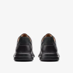 Clarks Brawley Pace Black Leather Flash Sale