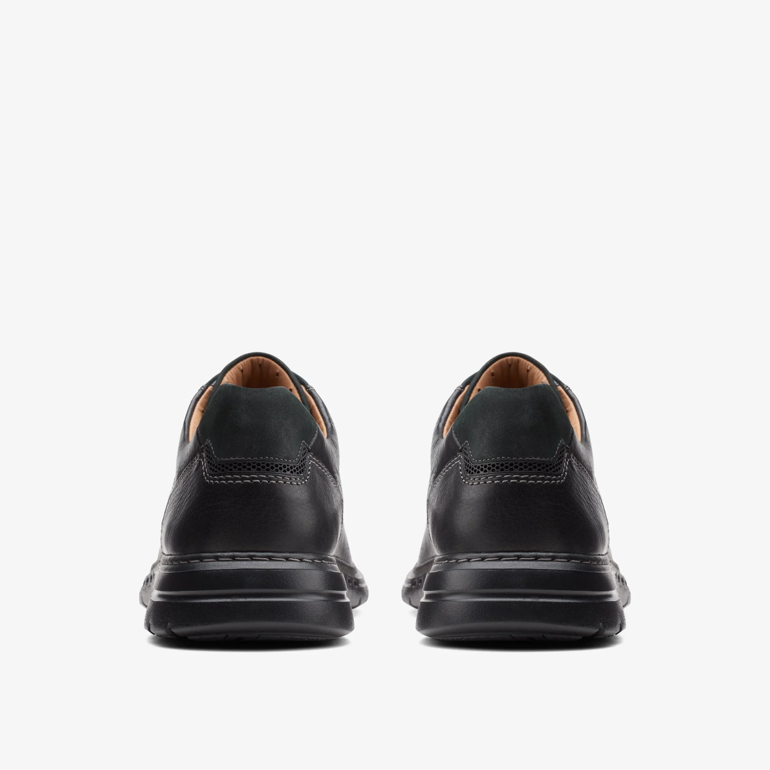 Clarks Brawley Pace Black Leather Flash Sale