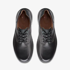 Clarks Brawley Pace Black Leather Flash Sale