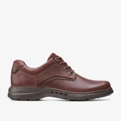 Clarks Brawley Pace Mahogany Leather New