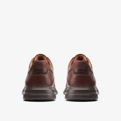 Clarks Brawley Pace Mahogany Leather New