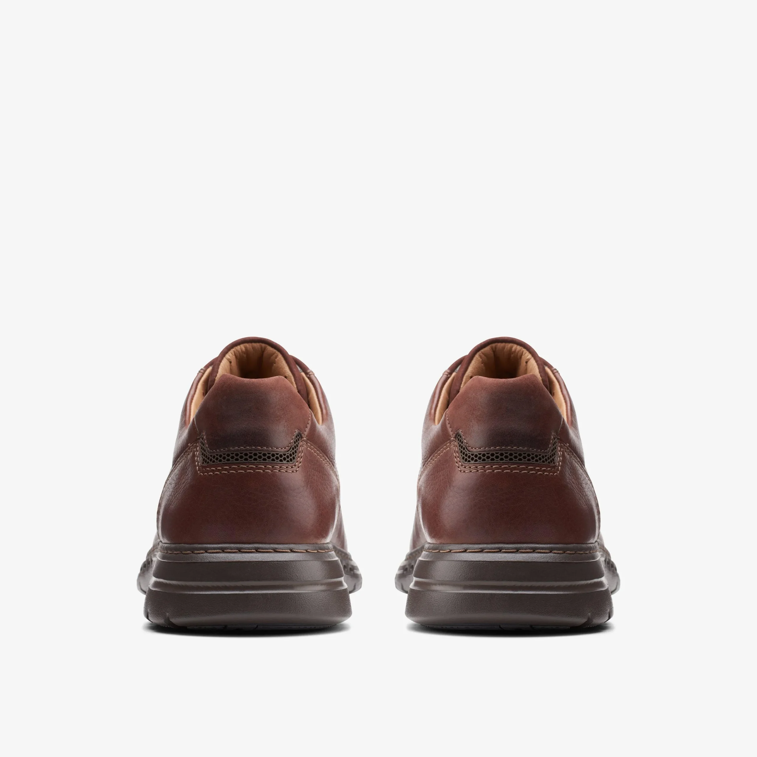 Clarks Brawley Pace Mahogany Leather New