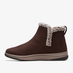 Clarks Breeze Fur Dark Brown New