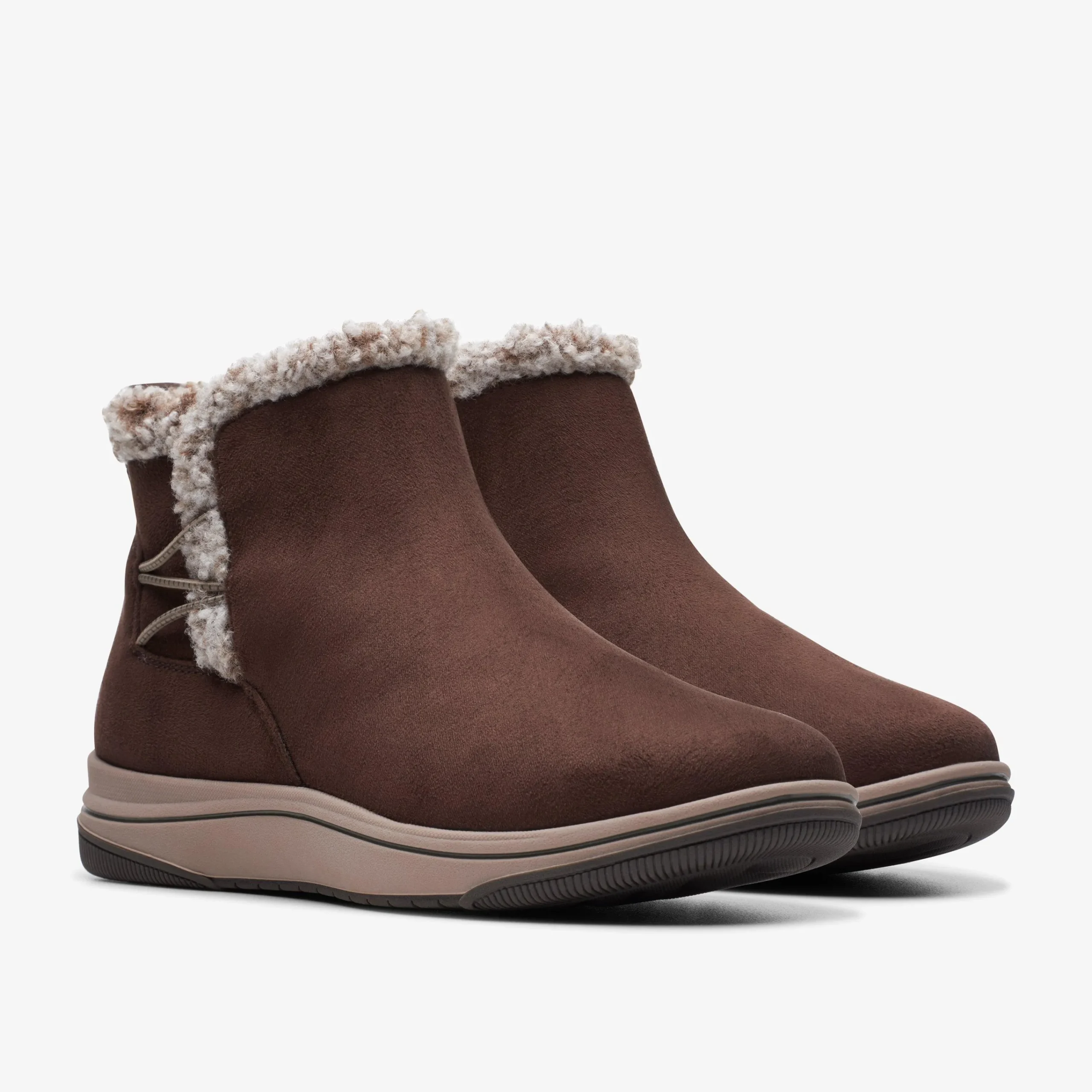 Clarks Breeze Fur Dark Brown New