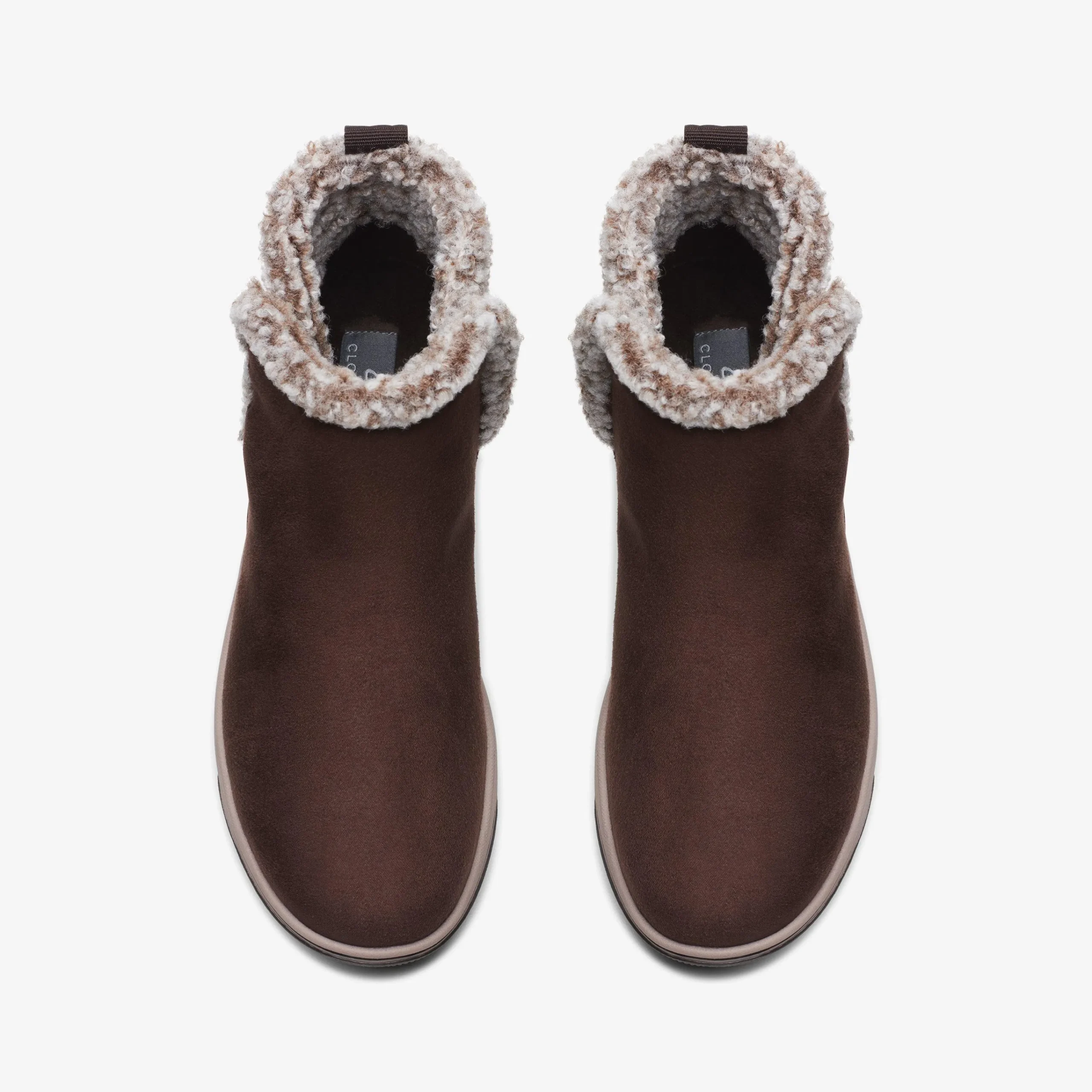 Clarks Breeze Fur Dark Brown New