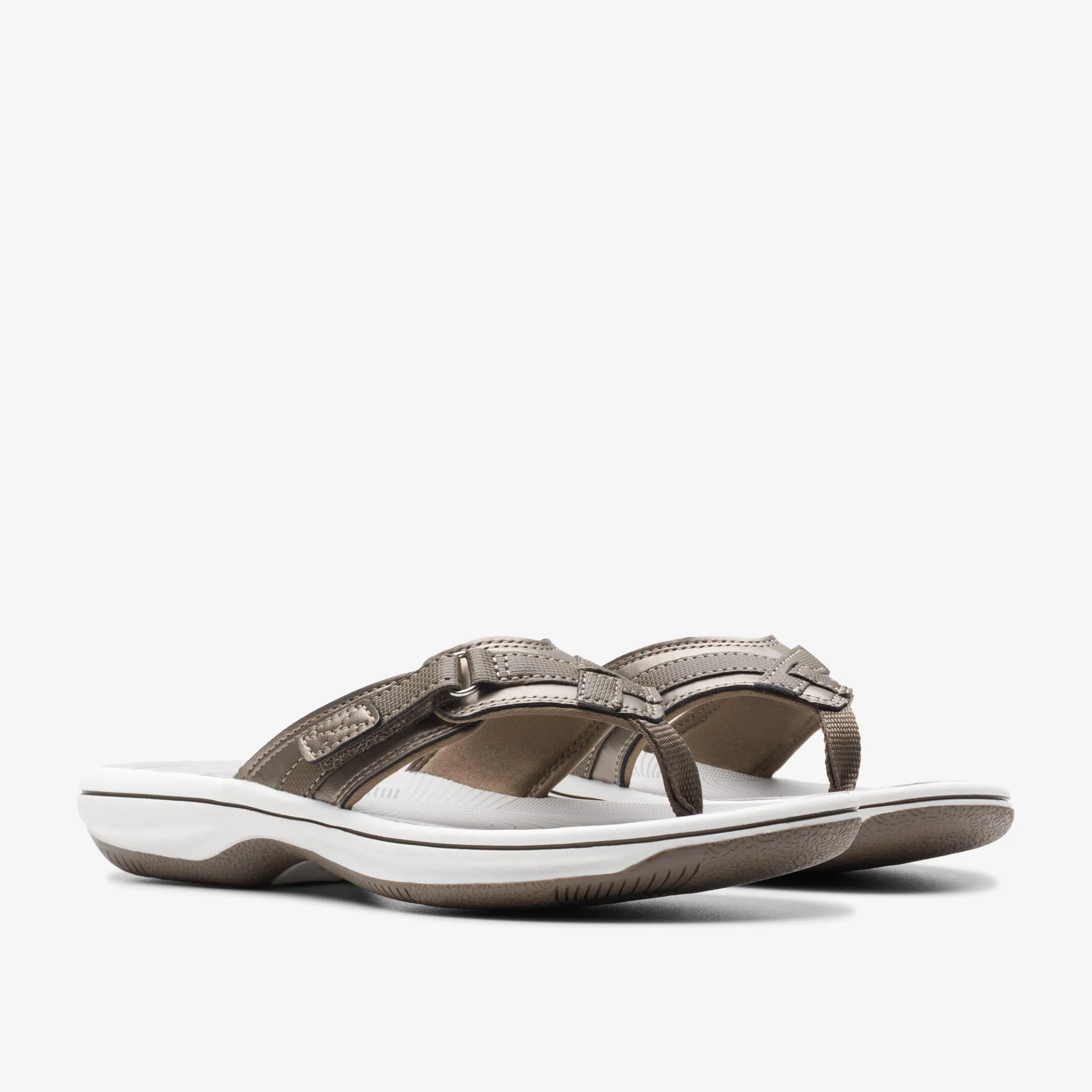 Clarks Breeze Sea Pewter Synthetic Fashion