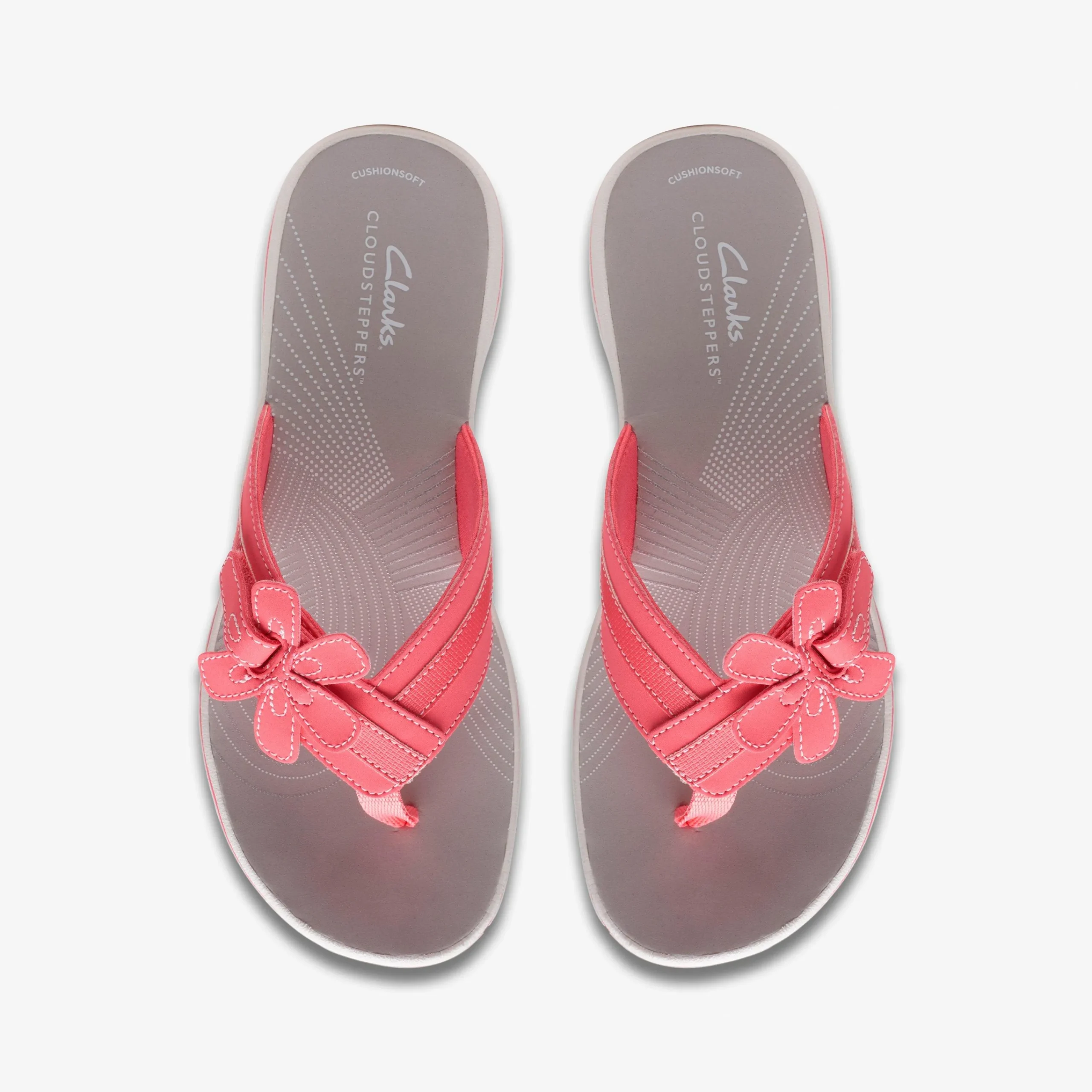 Clarks Brinkley Flora Bright Coral Fashion