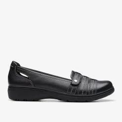 Clarks Carleigh Eliza Black Leather New