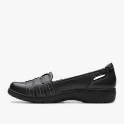Clarks Carleigh Eliza Black Leather New