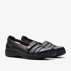 Clarks Carleigh Eliza Black Leather New