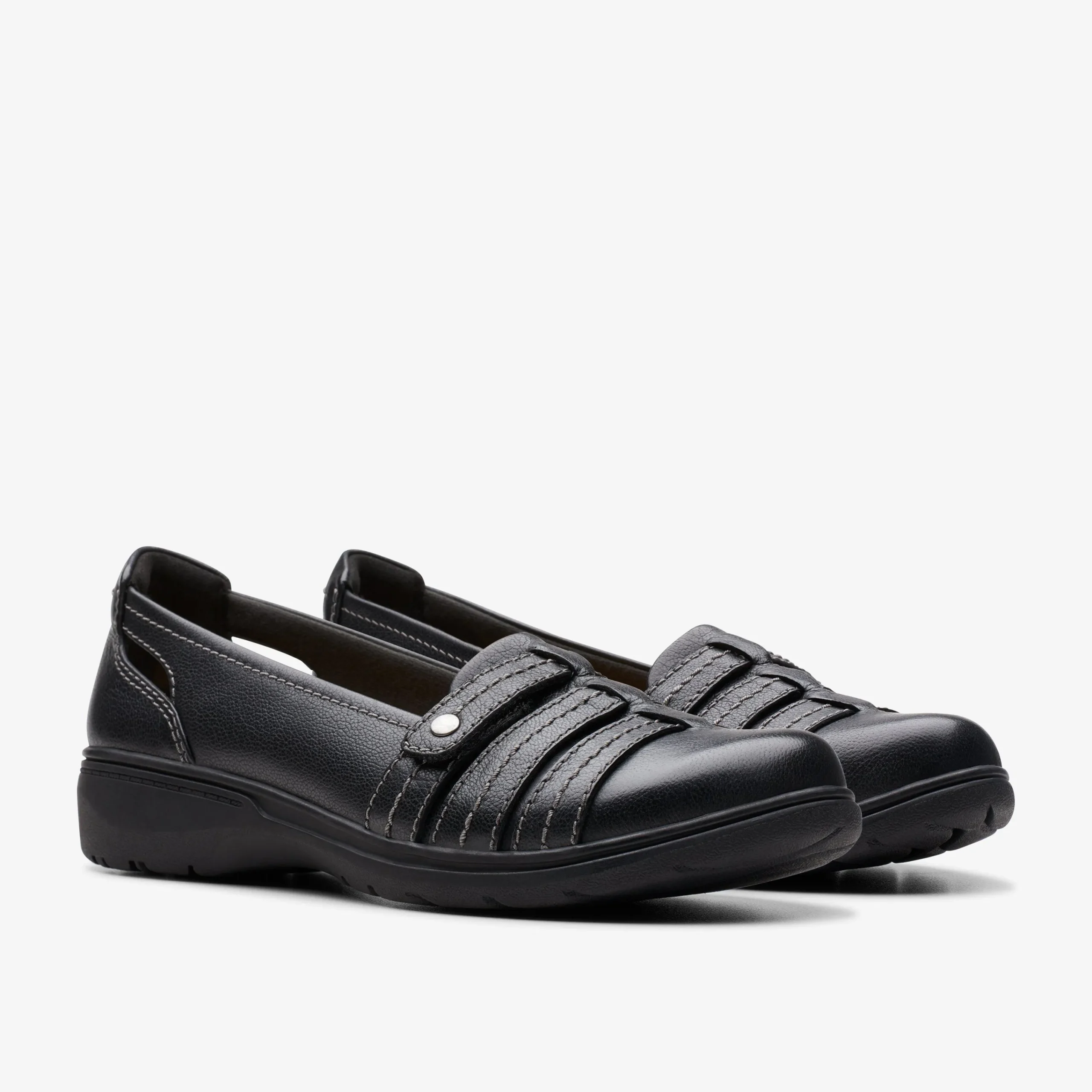 Clarks Carleigh Eliza Black Leather New