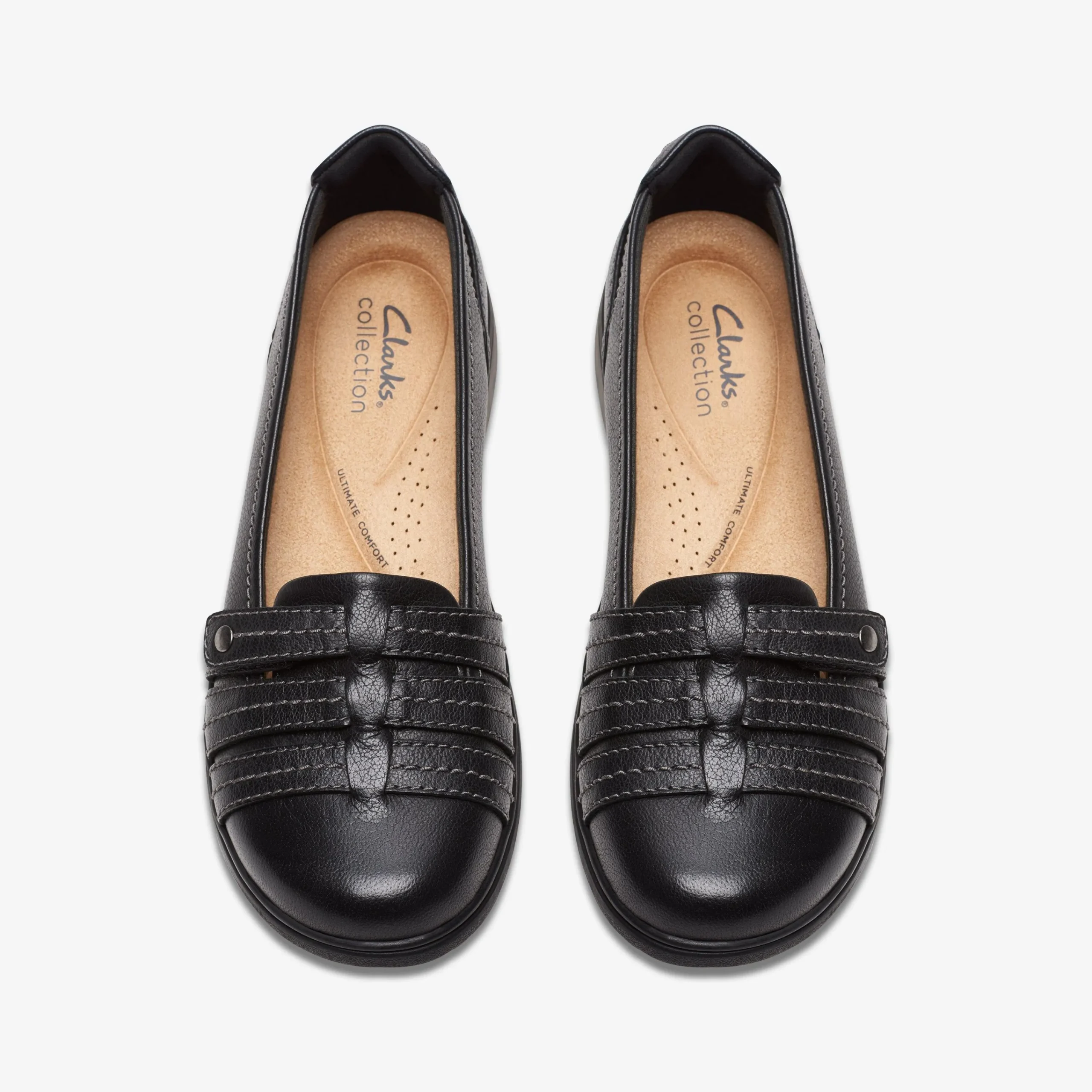 Clarks Carleigh Eliza Black Leather New