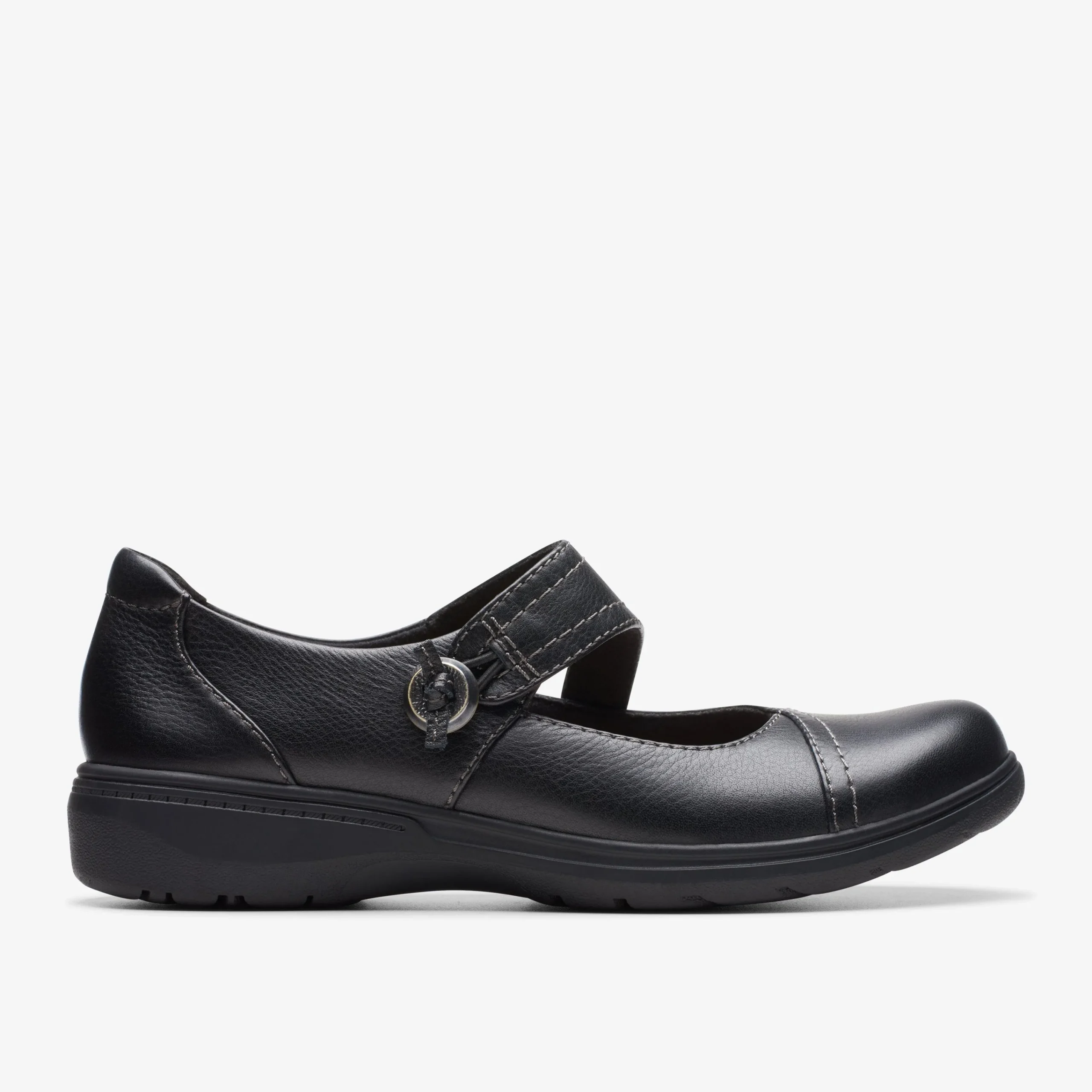 Clarks Carleigh Jane Black Leather New