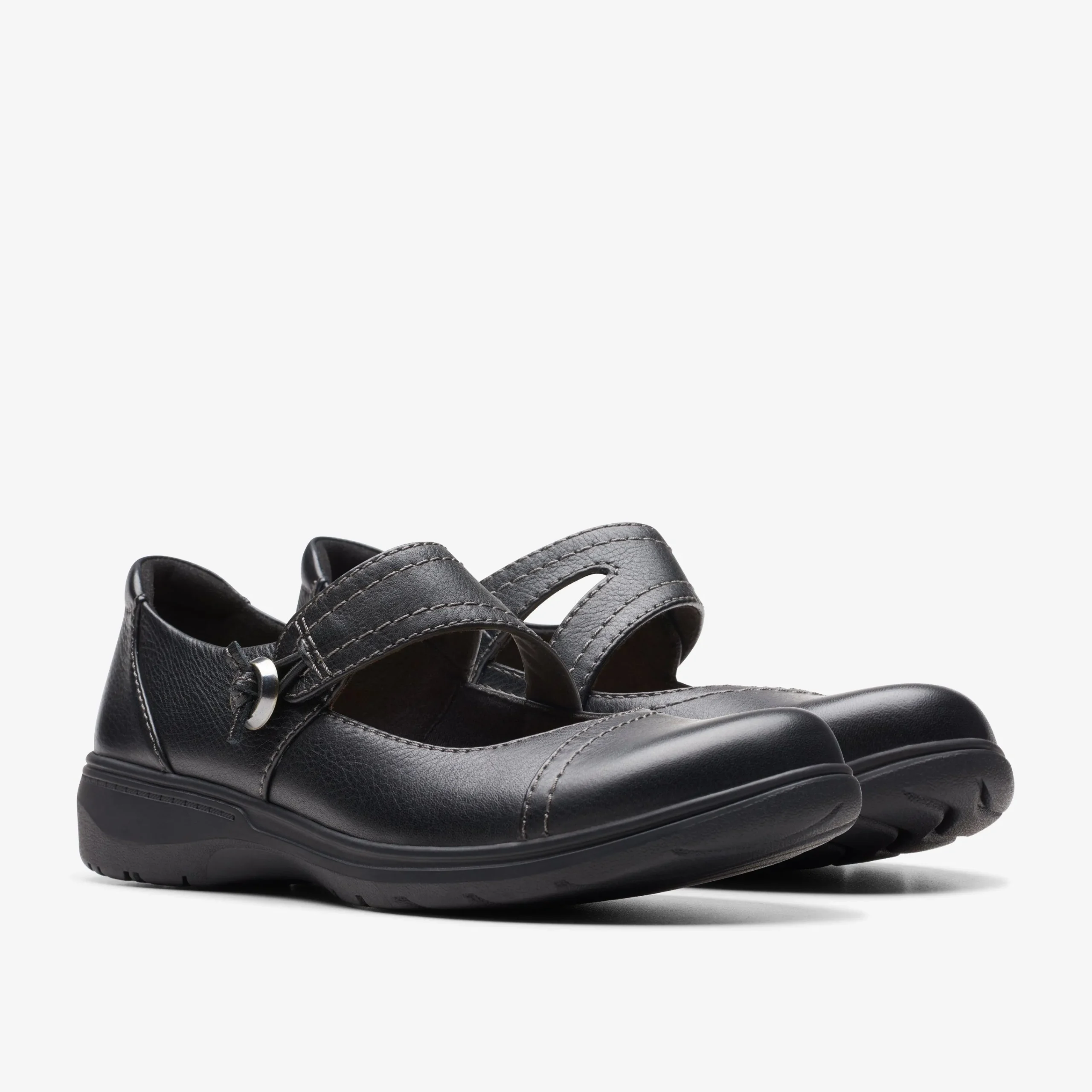 Clarks Carleigh Jane Black Leather New