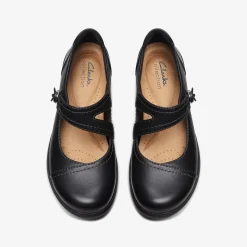 Clarks Carleigh Jane Black Leather New